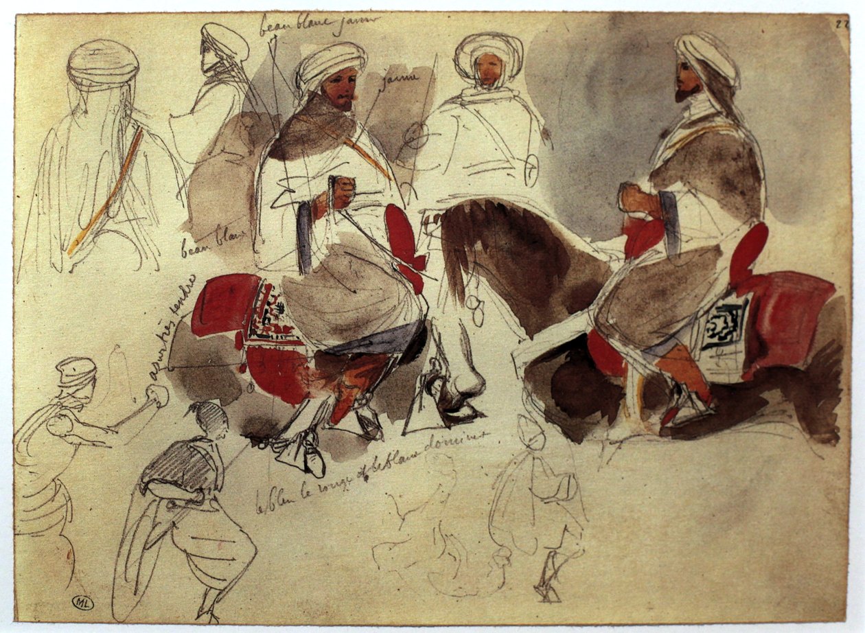  Morocco av Ferdinand Victor Eugene Delacroix