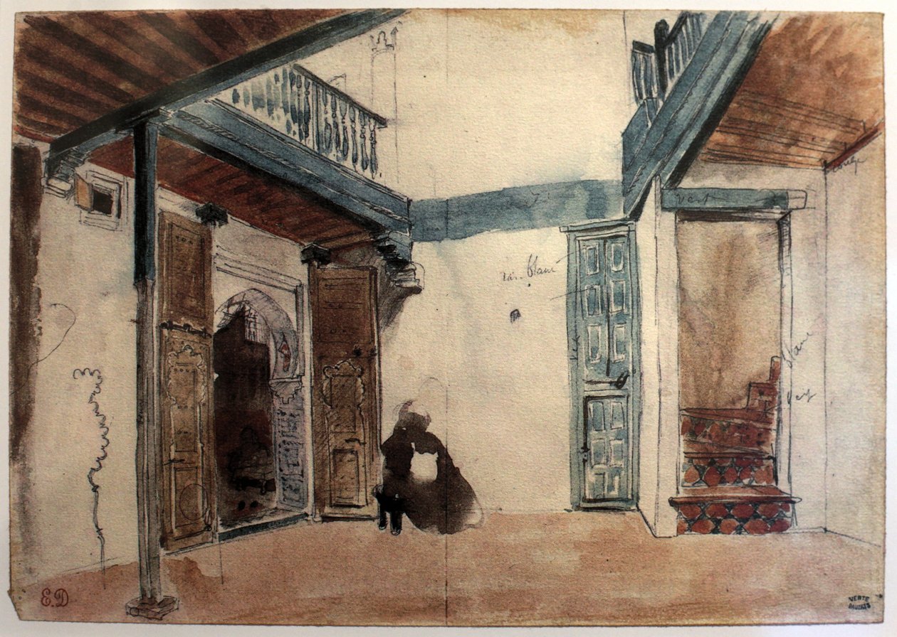  Morocco av Ferdinand Victor Eugene Delacroix