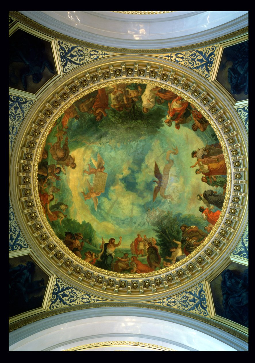 Aurora, takmålning möjligen från biblioteket, c.1845-47 av Ferdinand Victor Eugene Delacroix