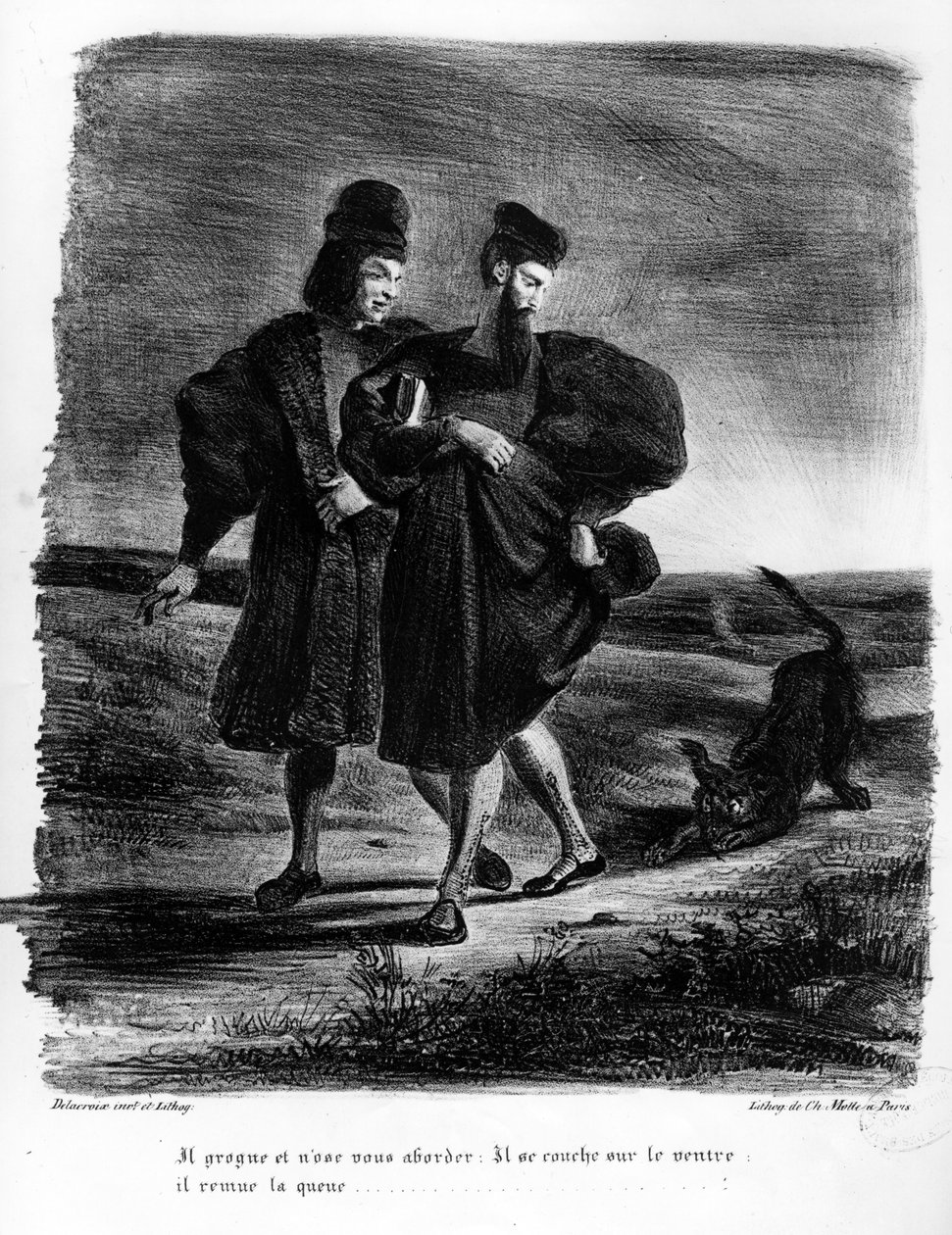 Faust ma Wagner, Ata mo Faust saunia e Goethe, 1828 swed av Ferdinand Victor Eugene Delacroix