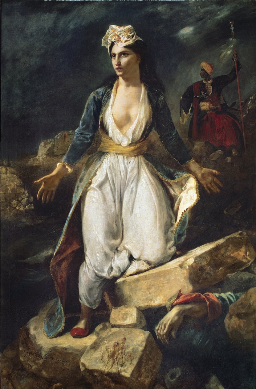 Grekland upphör på ruinerna av Missolonghi, 1826 av Ferdinand Victor Eugene Delacroix