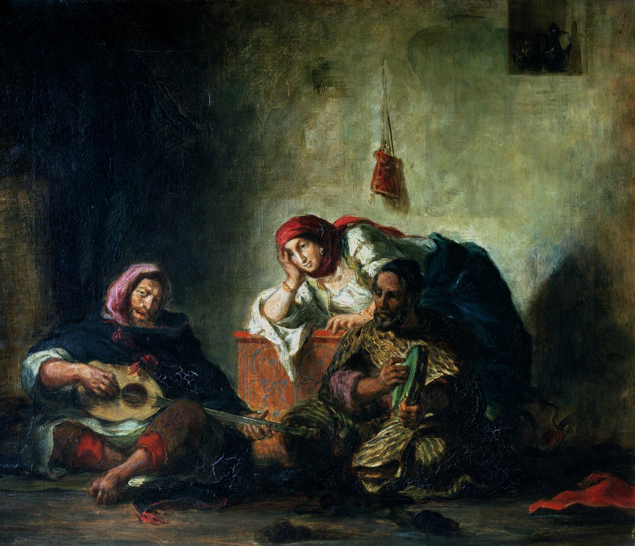 Judiska musiker i Mogador, 1847 av Ferdinand Victor Eugene Delacroix