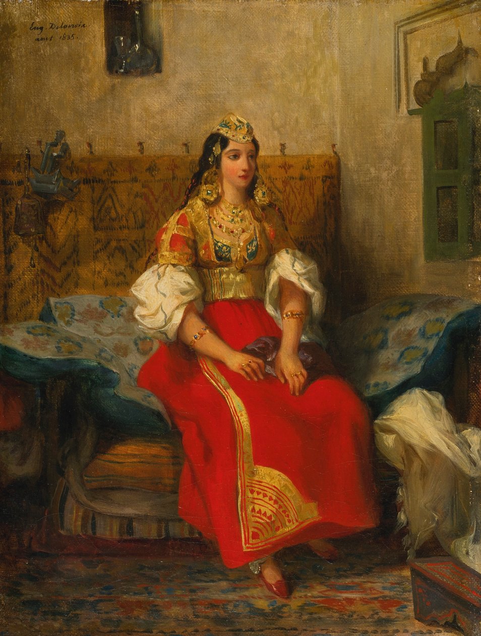 Judisk kvinna från Tanger i kostym av Ferdinand Victor Eugene Delacroix