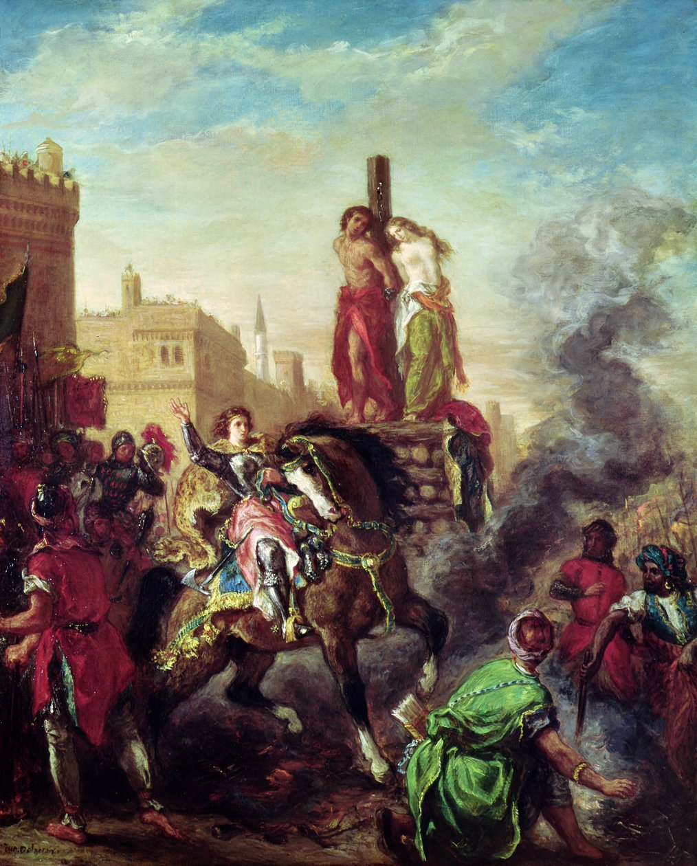 Olinda och Sophronia on the Pyre, från 