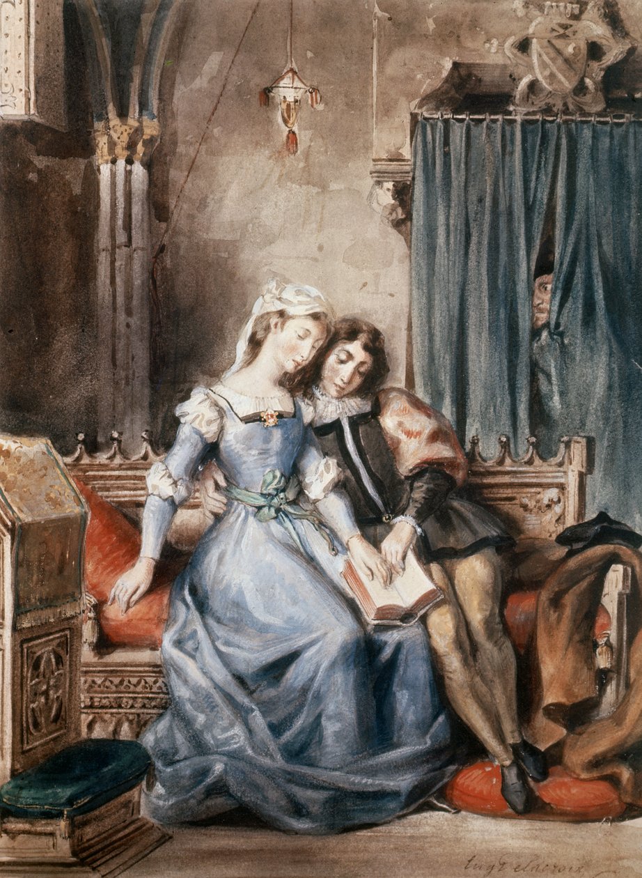Paolo Malatesta och Francesca da Rimini av Ferdinand Victor Eugene Delacroix