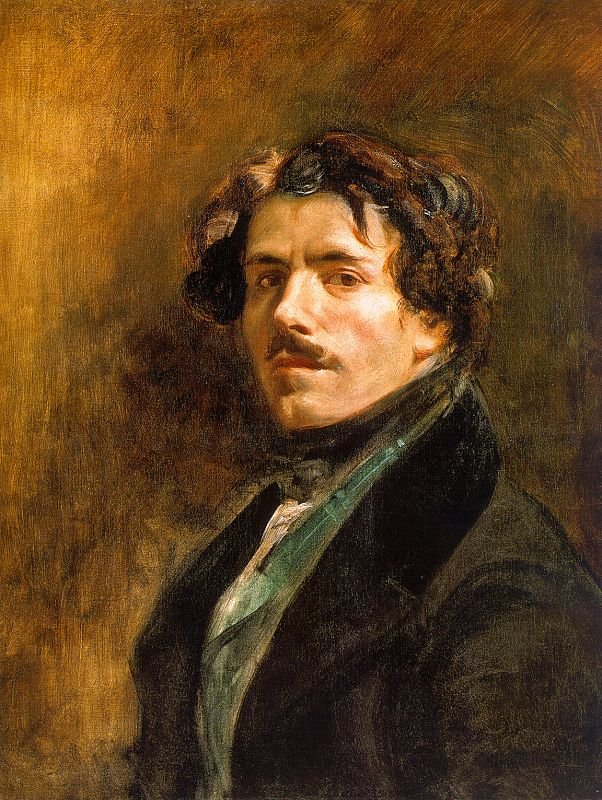 Self-portrait av Ferdinand Victor Eugene Delacroix