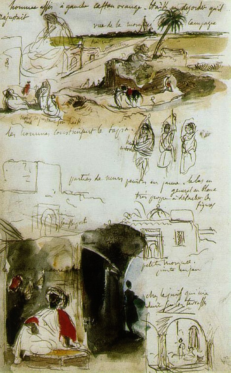 Skissbok från Marocko, 1832 av Ferdinand Victor Eugene Delacroix