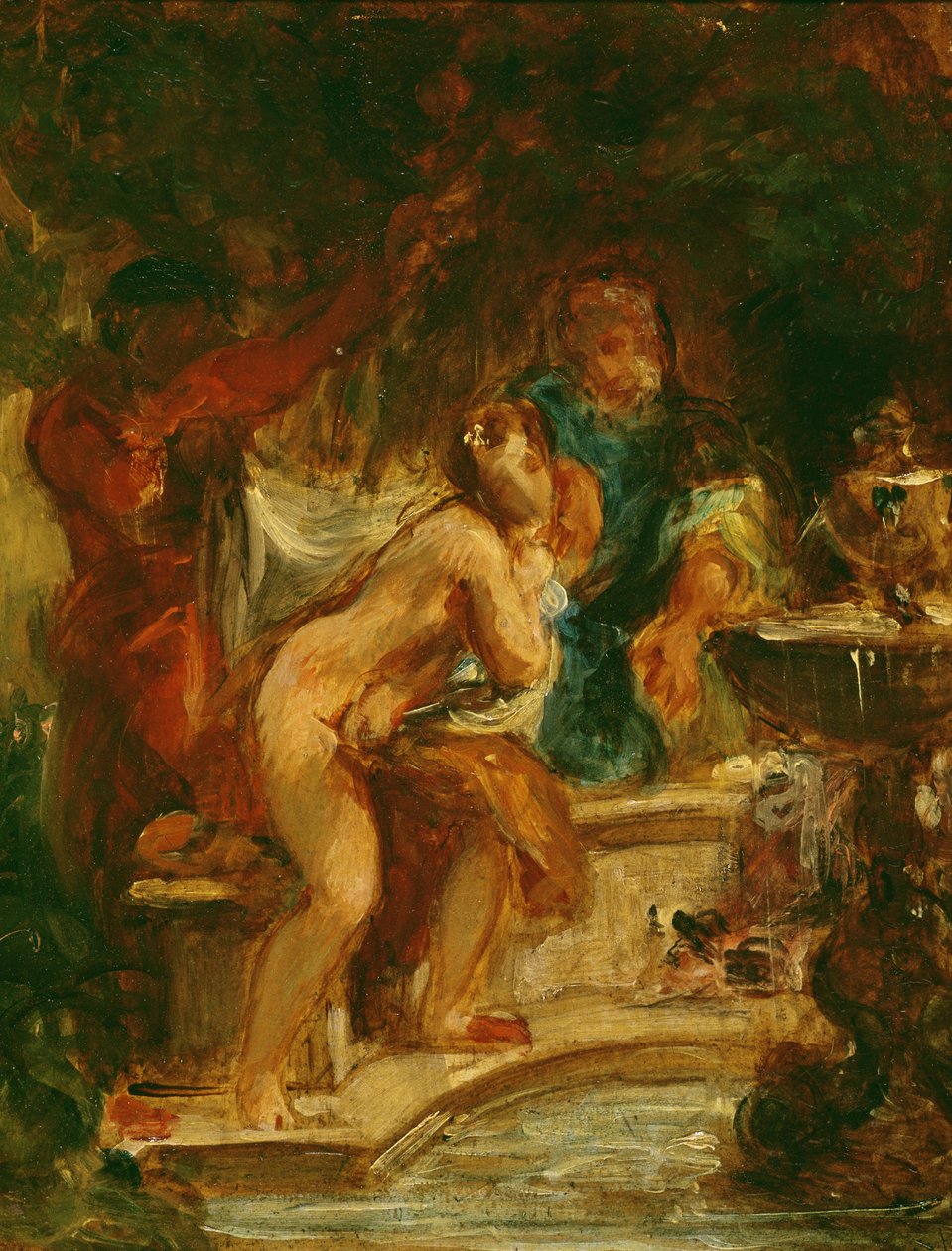 Suzanne vid badet av Ferdinand Victor Eugene Delacroix