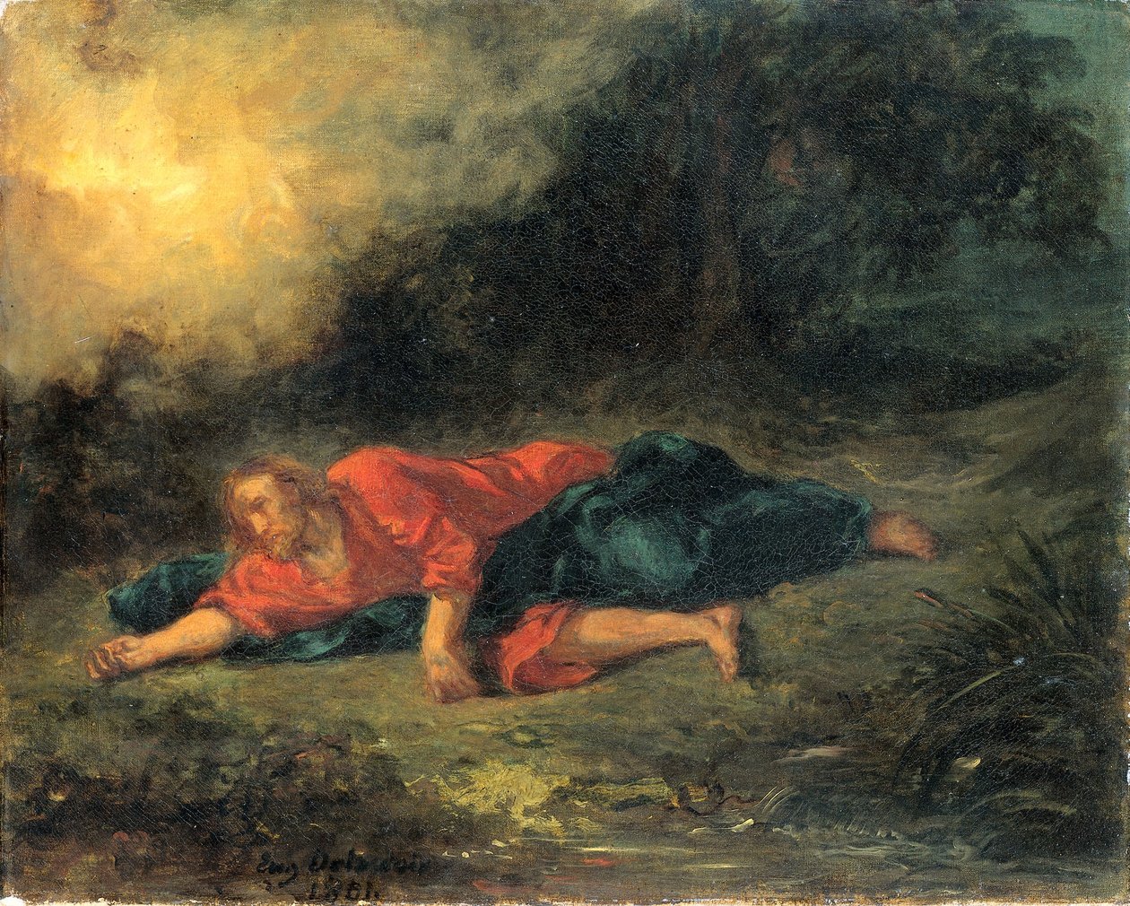 The Agony in the Garden av Ferdinand Victor Eugene Delacroix