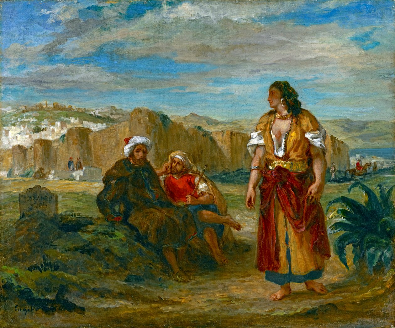 Utsikt över Tanger, 1852-3 av Ferdinand Victor Eugene Delacroix