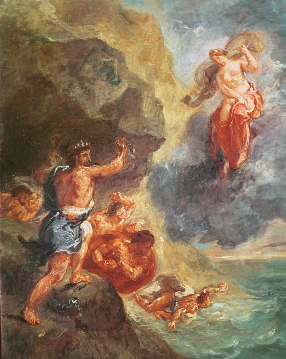 Winter, från Four Seasons-serien: Juno and Aeolus, 1862 av Ferdinand Victor Eugene Delacroix