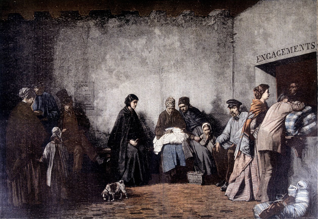 The Mount of Piety - från målningen av Heilbuth - i "" Le Petite Journal"" december 1895 av Ferdinand (after) Heilbuth