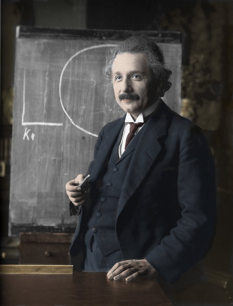 Porträtt av Albert Einstein av Ferdinand (after) Schmutzer