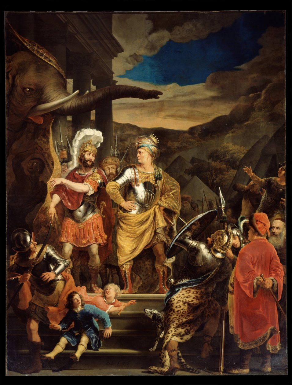 Fabritius und Pyrrhus av Ferdinand Bol