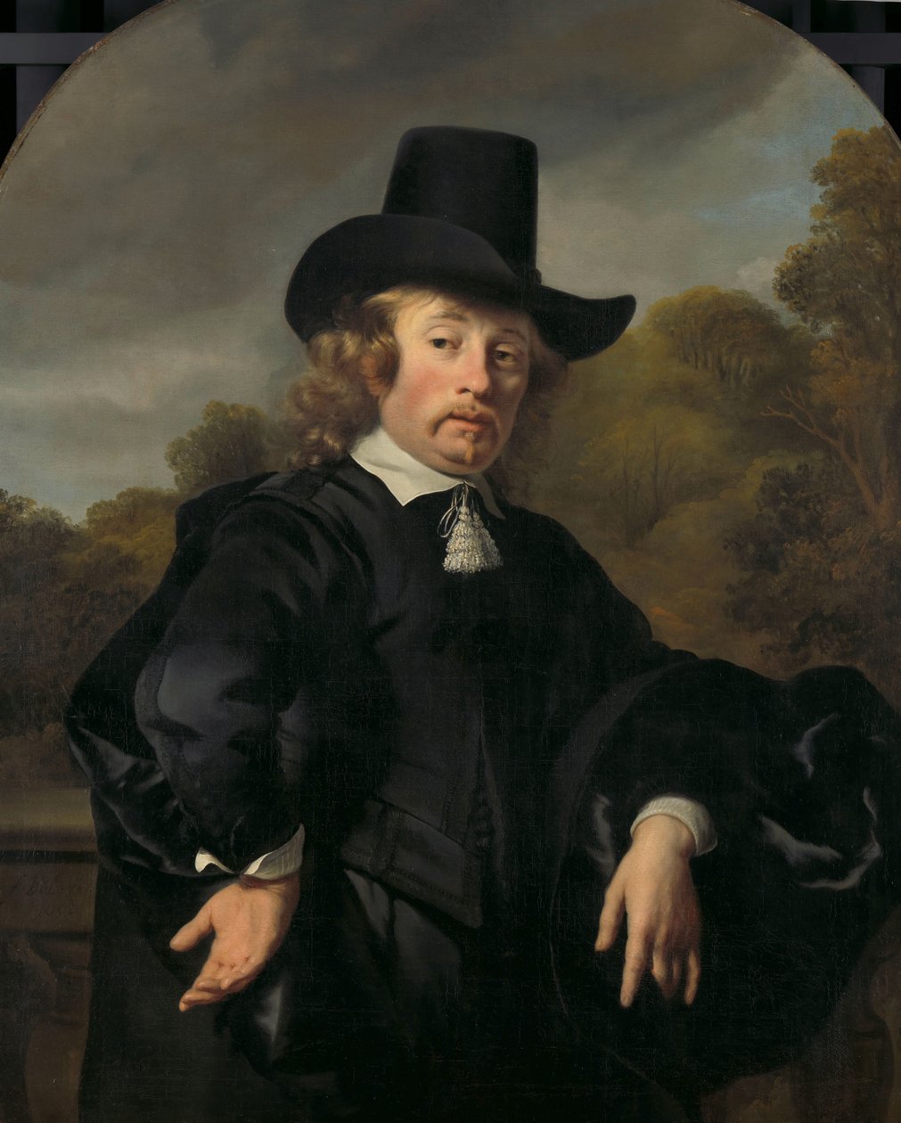 Porträtt av Roelof Meulenaer Roelof Meulenaer (1618/19-1691). Amsterdam Mercantile Courier eller Postmaster på Antwerp Route av Ferdinand Bol