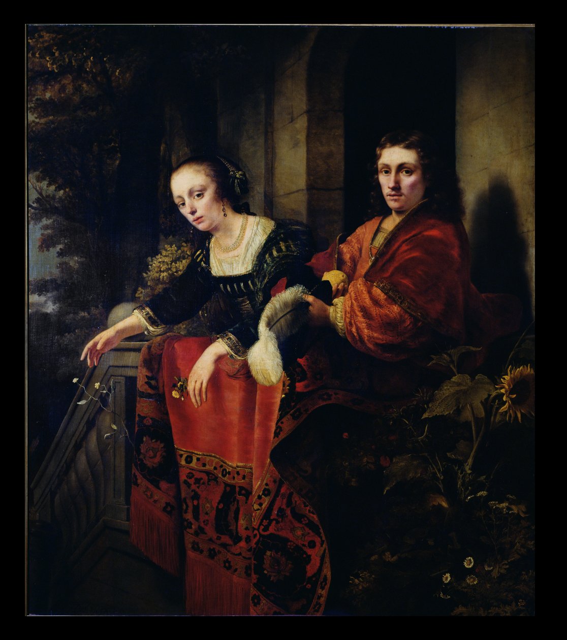 Porträtt av en man och hustru, 1654 av Ferdinand Bol