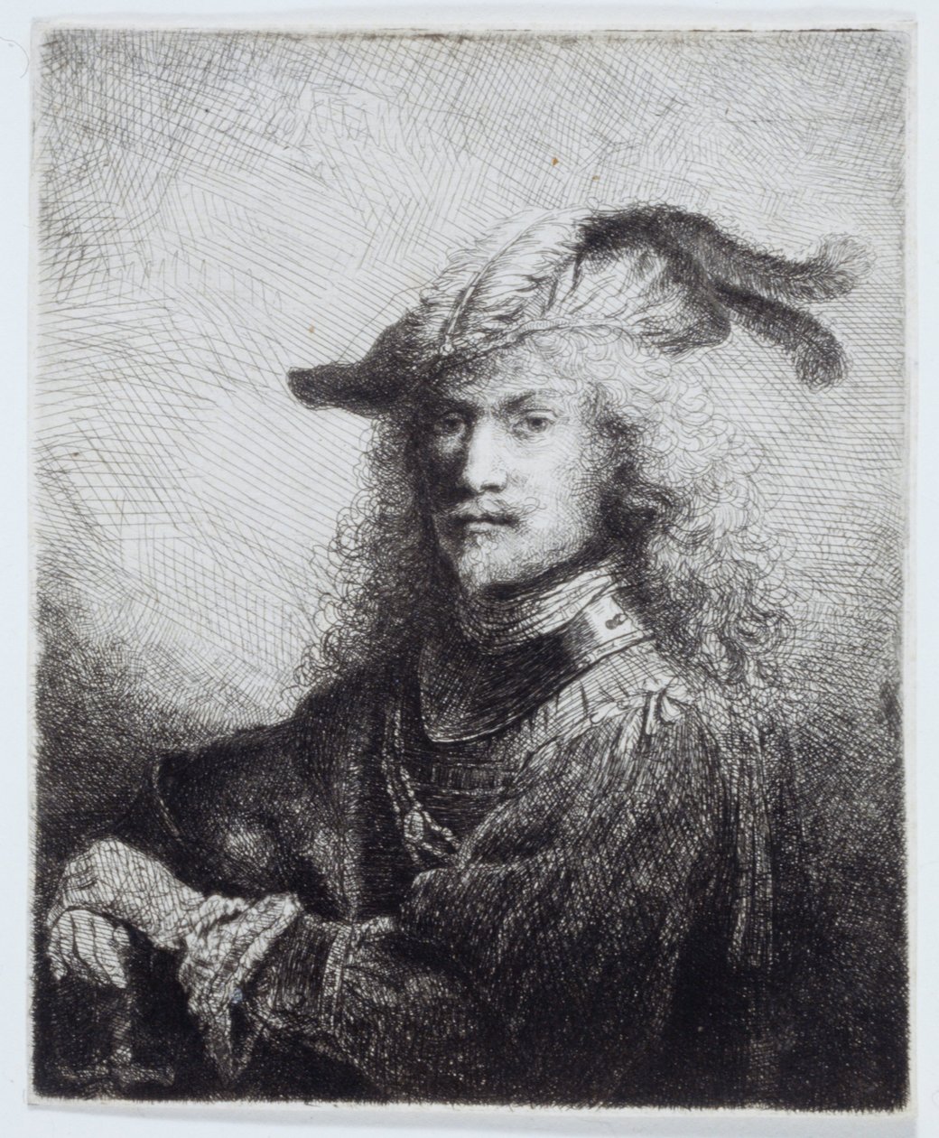 Porträtt av en officer av Ferdinand Bol