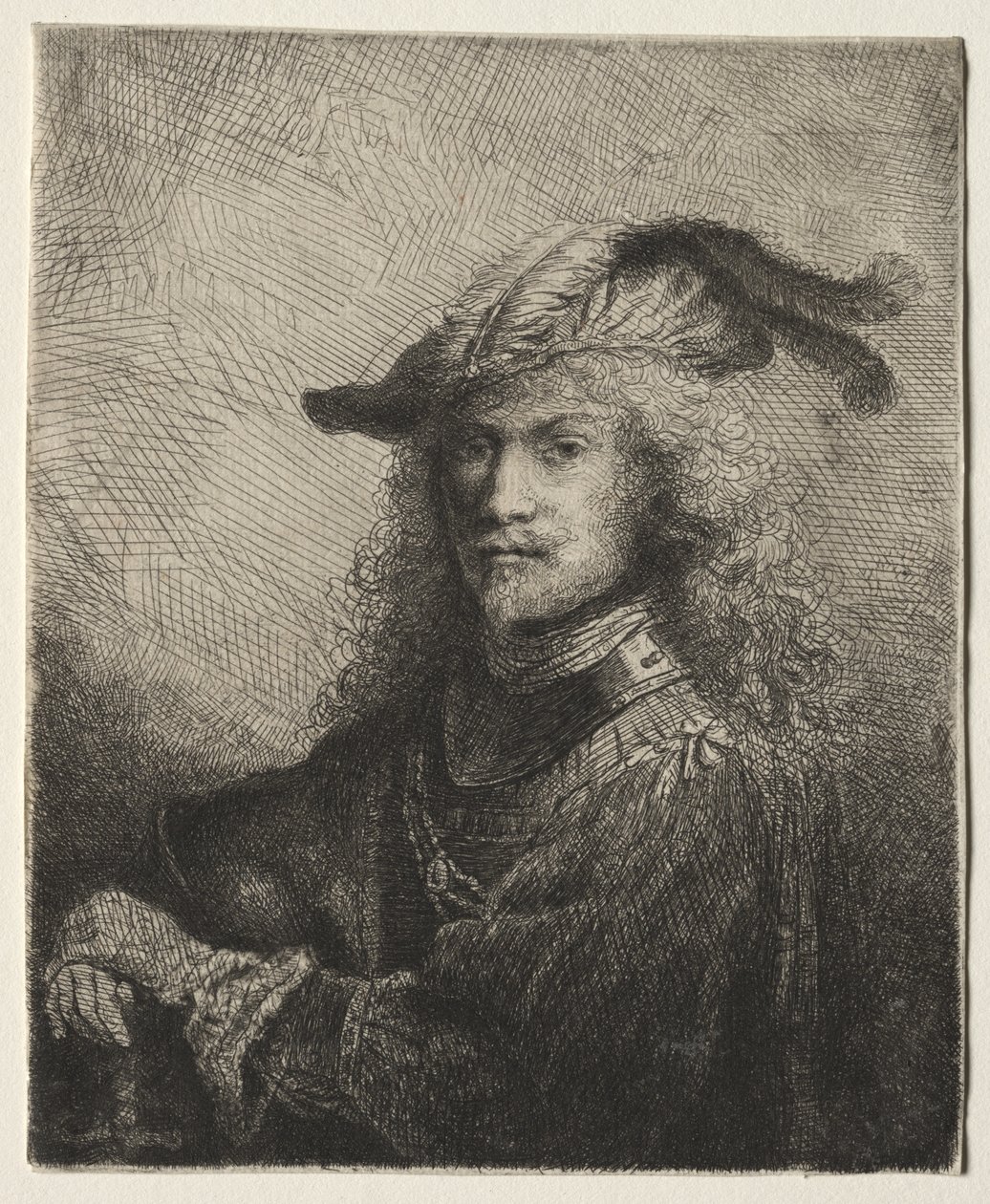 Porträtt av en officer, 1645. av Ferdinand Bol