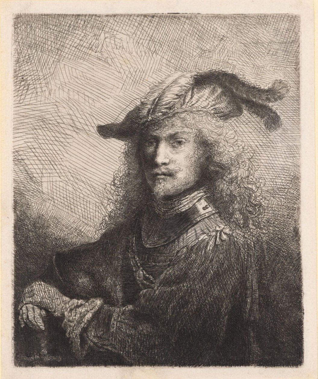 Porträtt av en officer av Ferdinand Bol