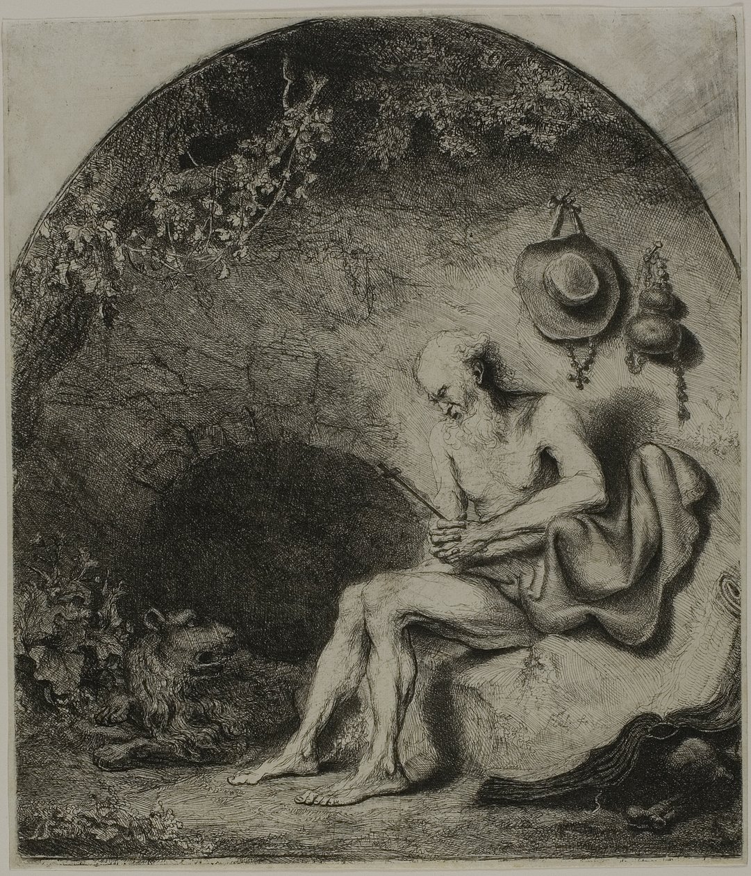 Den helige Hieronymus i botgörelsen av Ferdinand Bol