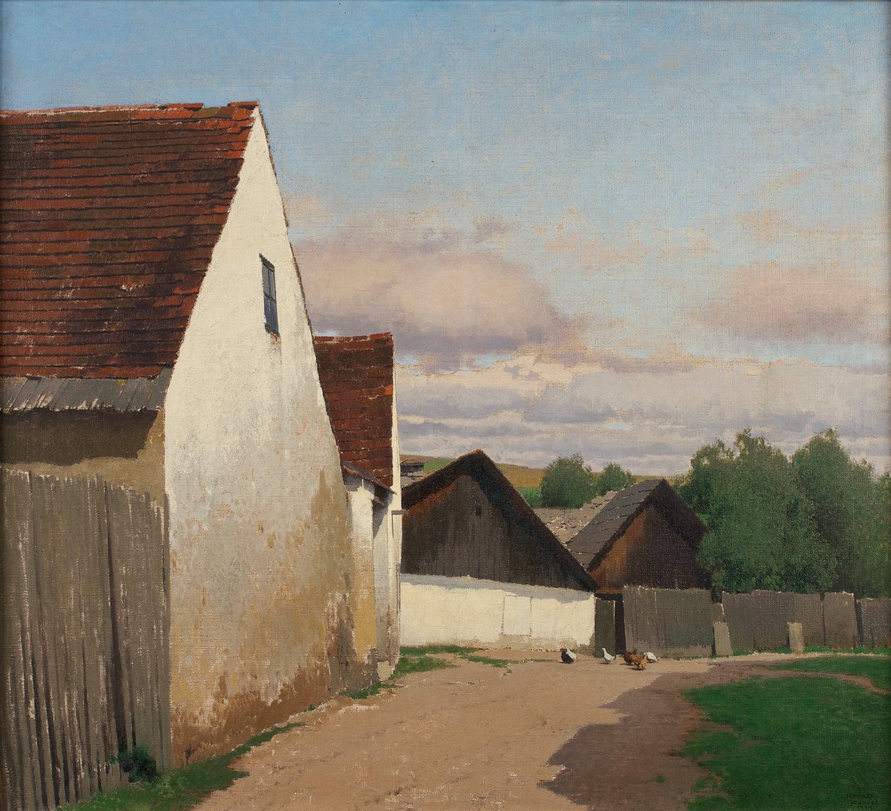 Gamla hus i Gaudenzdorf av Ferdinand Brunner