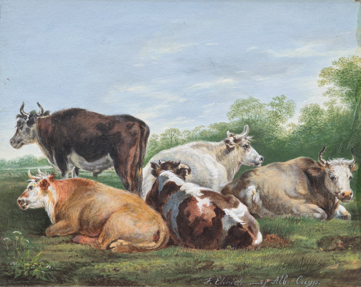 Kor i en hage av Ferdinand Ehricht der Jüngere