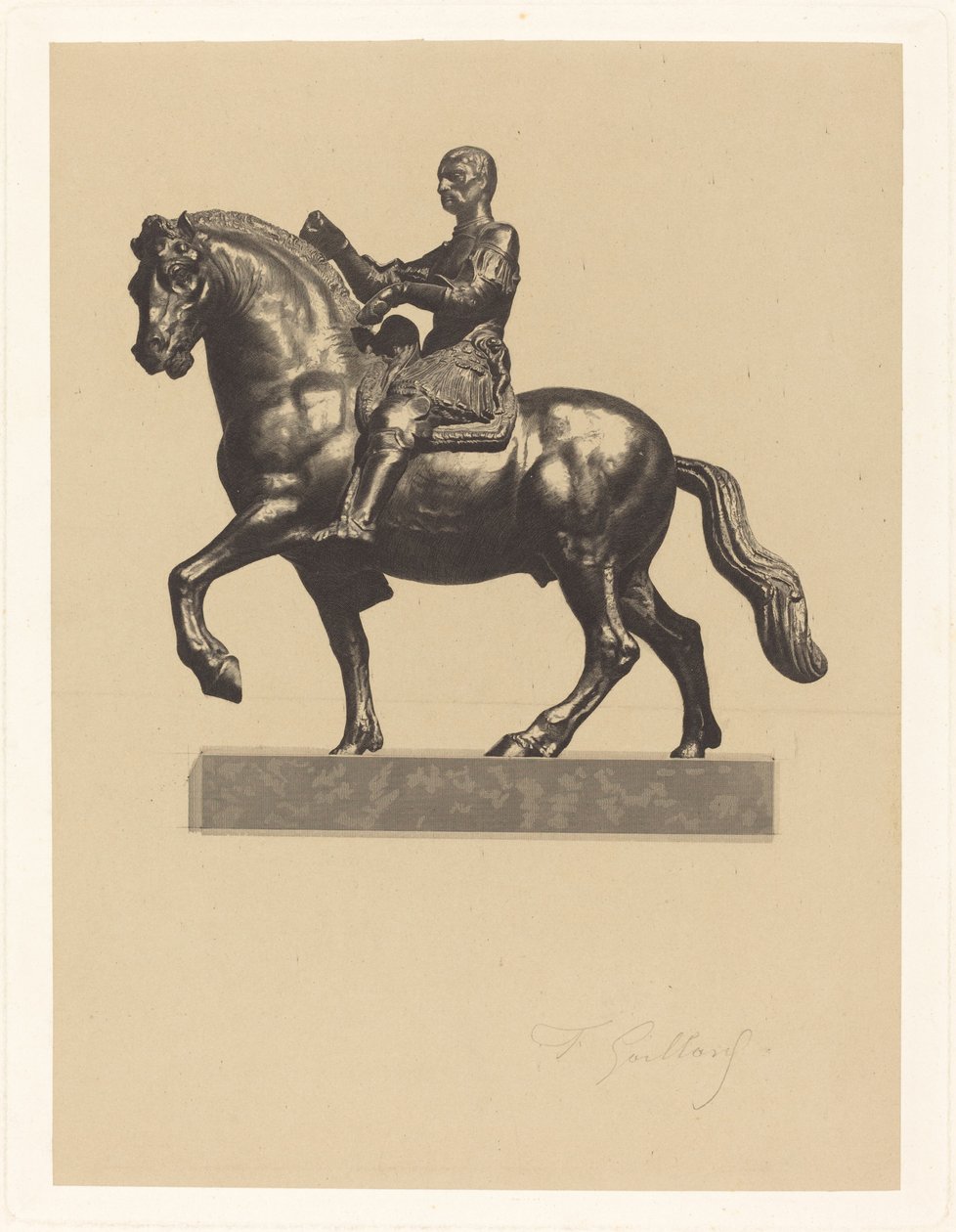 Gattamelata av Ferdinand Gaillard after Donatello