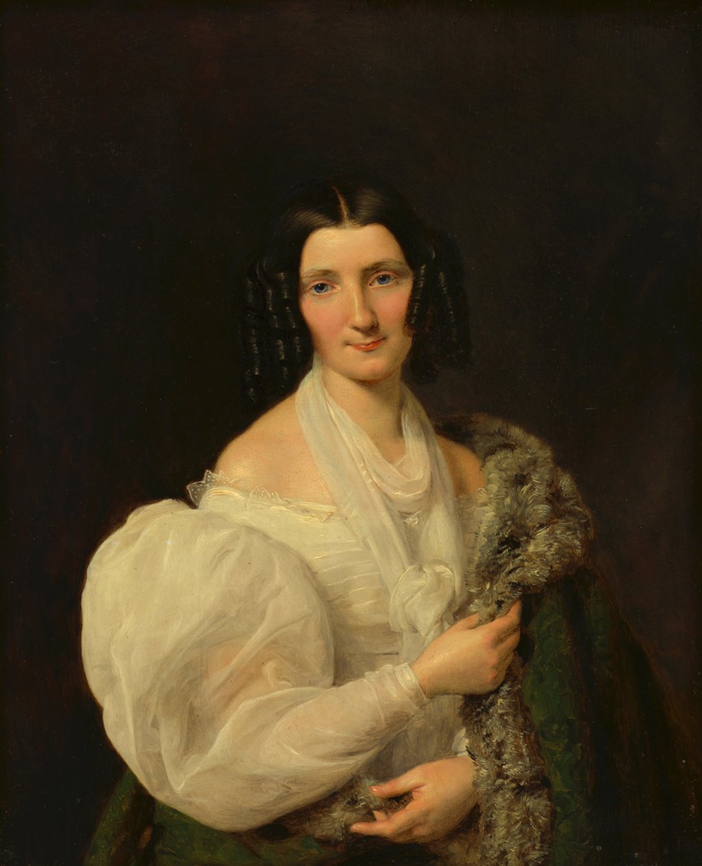 Barbara von Schickh, som brud till Wolfgang Ritter von Manner av Ferdinand Georg Waldmüller
