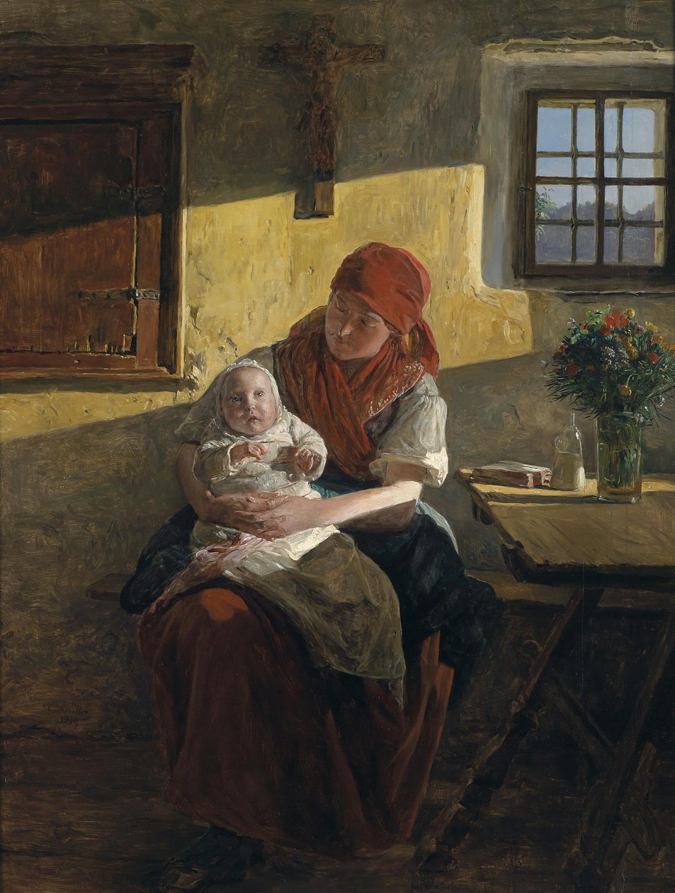 Ferdinand Georg Waldmüller Söndagsrast 1859 av Ferdinand Georg Waldmuller