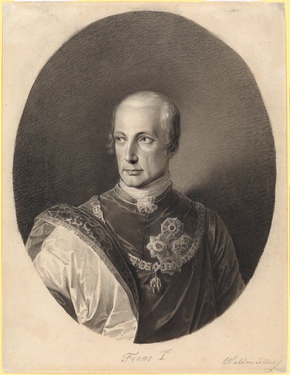 Frans I (1768-1835, tysk-romersk kejsare Frans II 1792-1806, österrikisk kejsare Frans I från 1804) av Ferdinand Georg Waldmüller