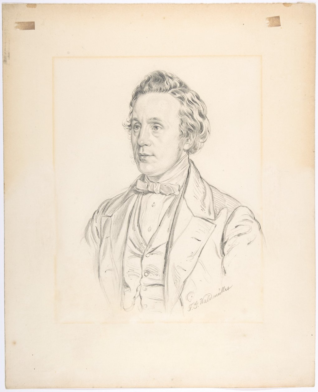 Porträtt av Franz Jauner (Wien 1832-1900 Wien), teaterdirektör och skådespelare i Wien av Ferdinand Georg Waldmüller