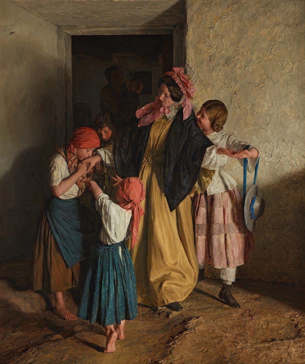 Gudmors farväl (efter konfirmationen) av Ferdinand Georg Waldmuller