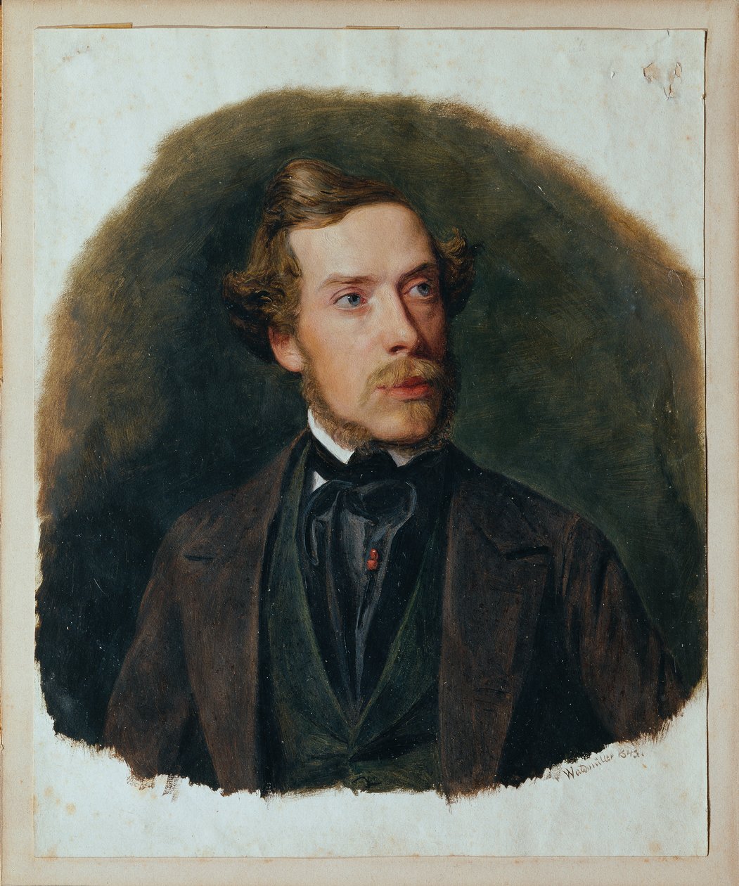 Gustav Barth, körledare för Wiens manskör av Ferdinand Georg Waldmuller