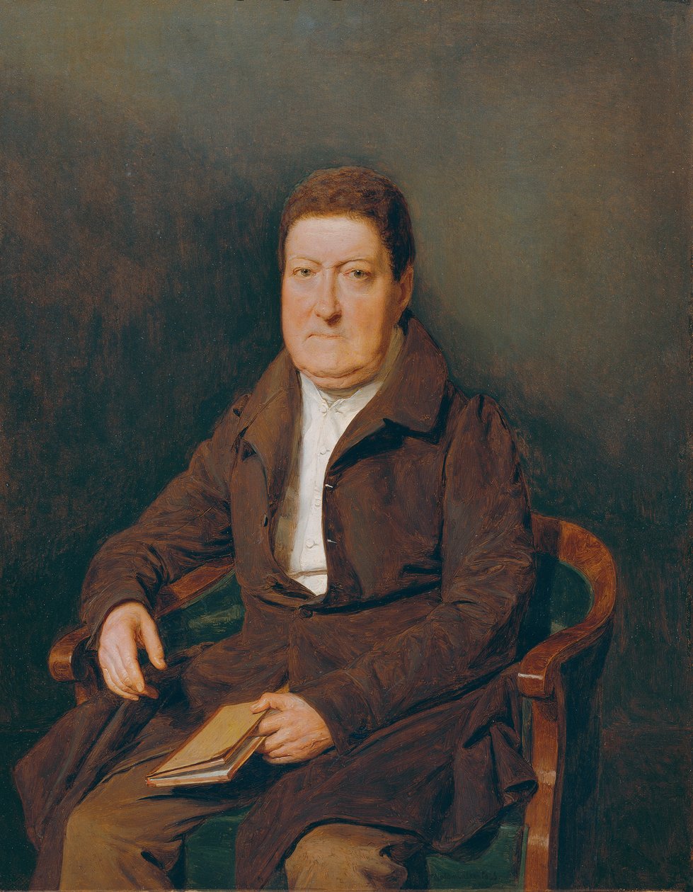 Herr Wohlleben, bror till Wiens borgmästare Stephan Edler von Wohlleben av Ferdinand Georg Waldmuller