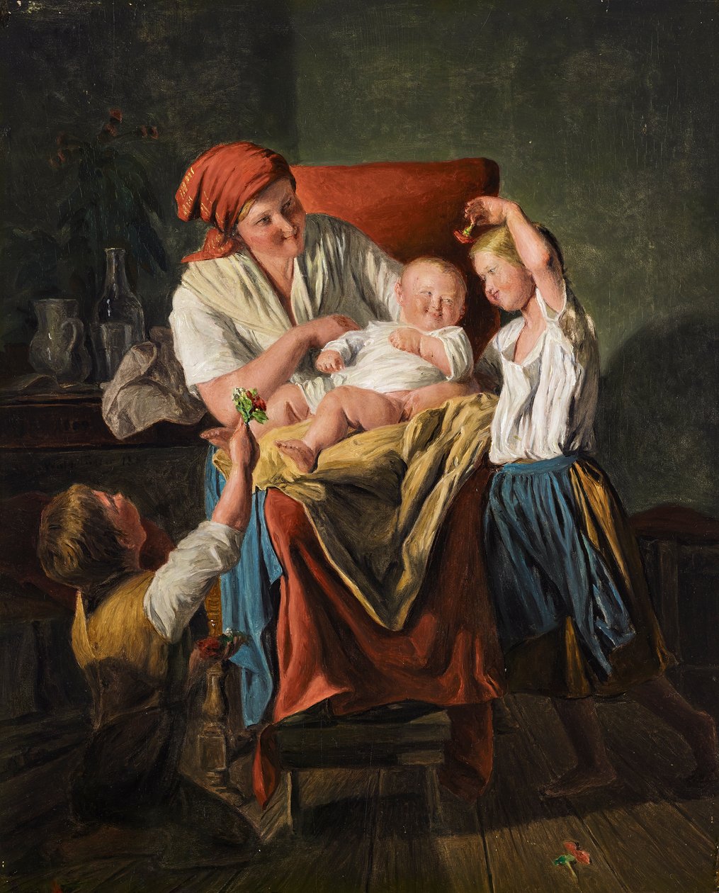 moderlig lycka av Ferdinand Georg Waldmuller