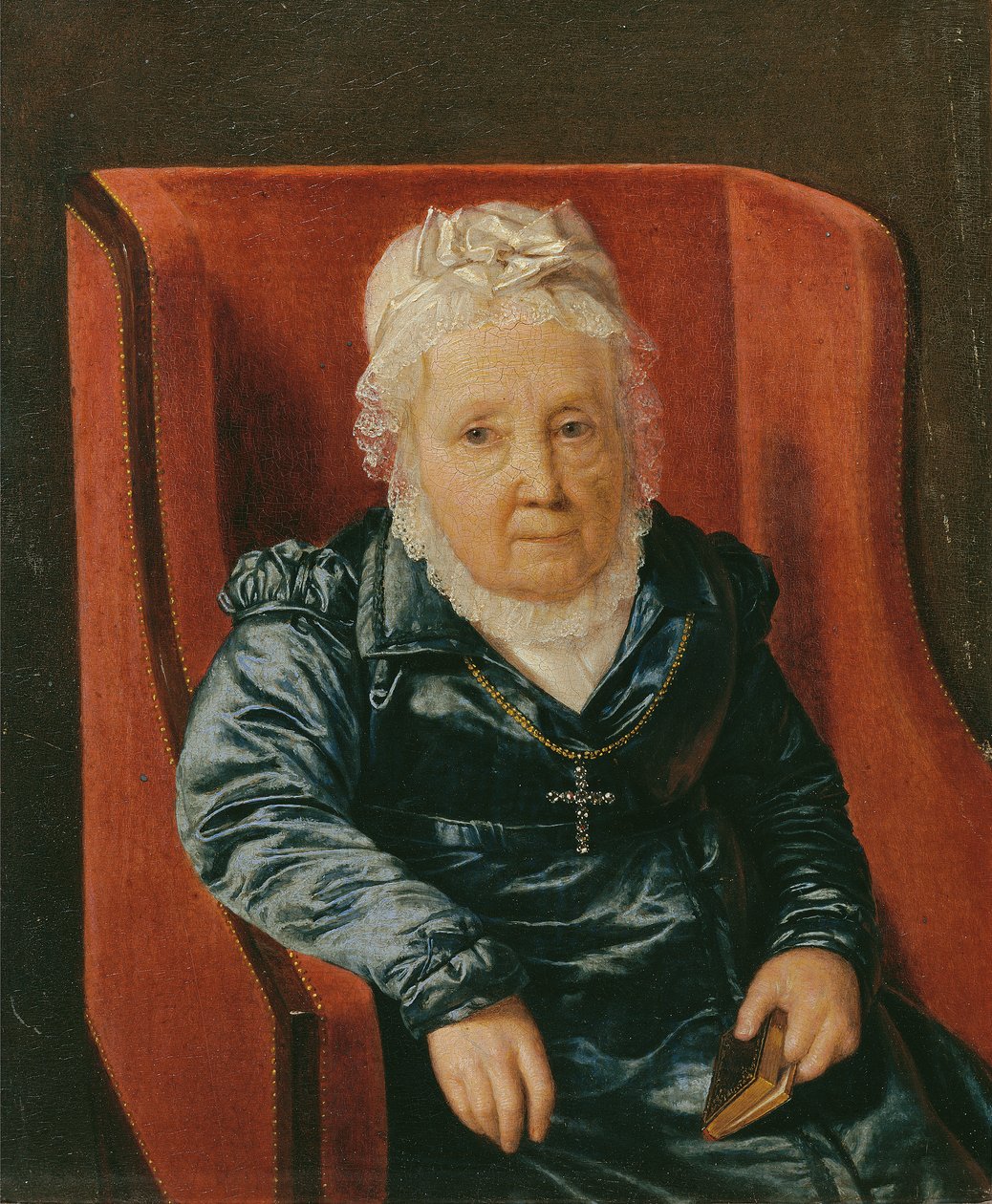 Rosina Wieser i fåtöljen av Ferdinand Georg Waldmuller