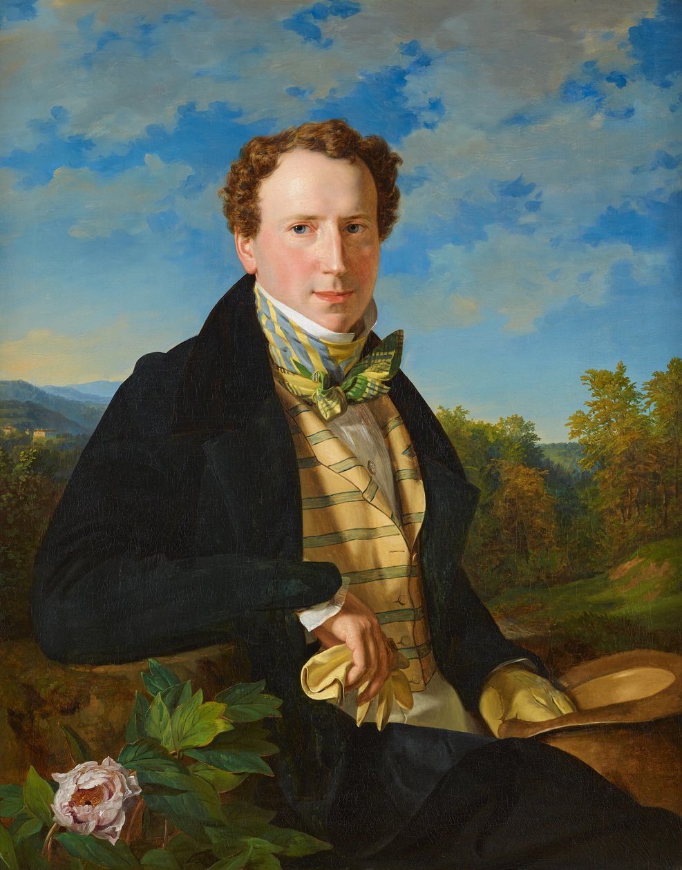 Självporträtt, 1828. av Ferdinand Georg Waldmuller