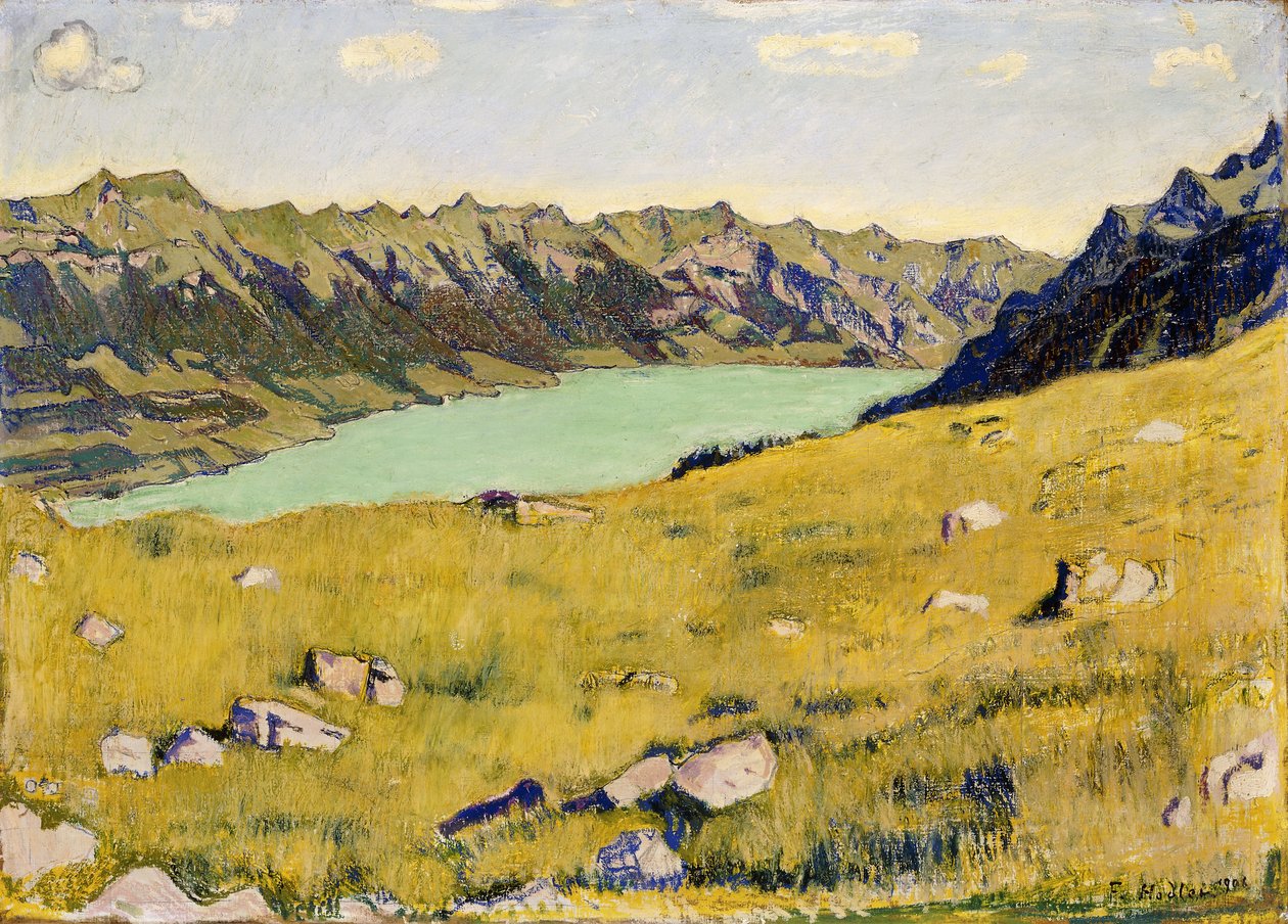 Brienzsjön från Breitlauenen, 1906 av Ferdinand Hodler