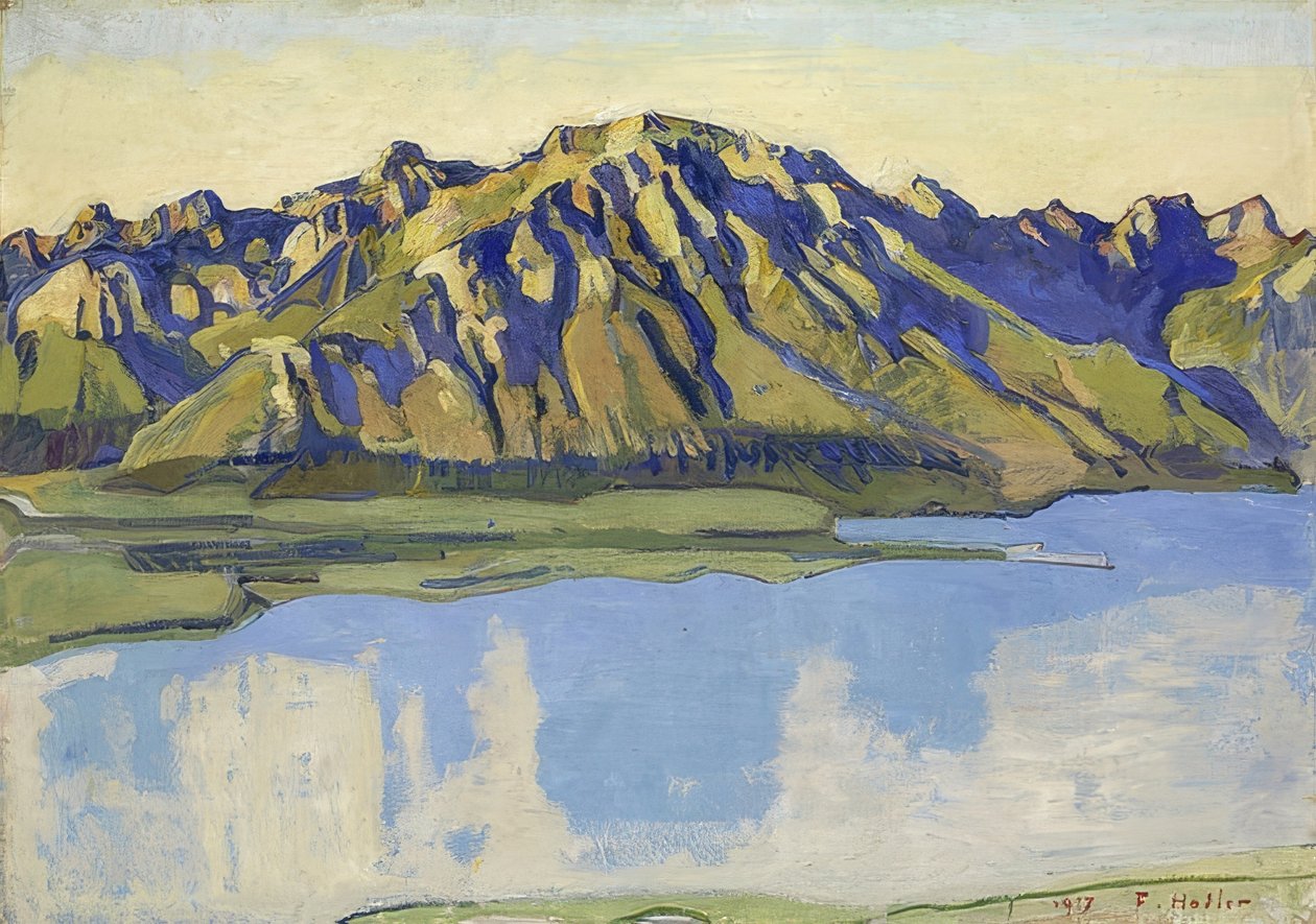 Grammont i morgonsolen. 1917 av Ferdinand Hodler