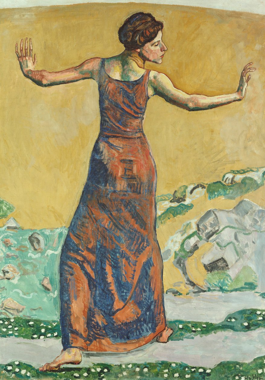 Glad kvinna, 1911 av Ferdinand Hodler