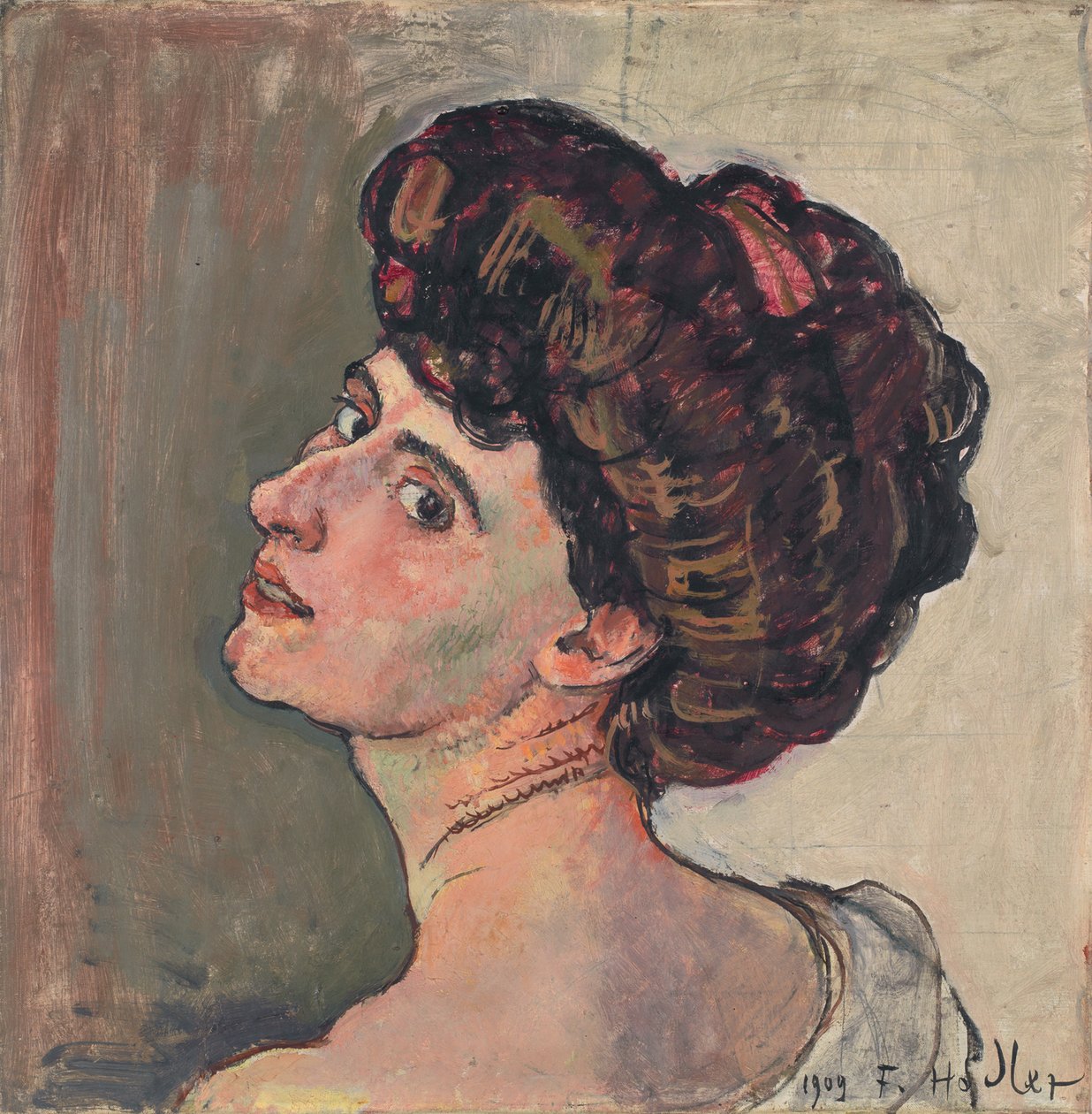 Parisaren. Porträtt av Valentine Godé-Darel 1873-1915, 1909 av Ferdinand Hodler