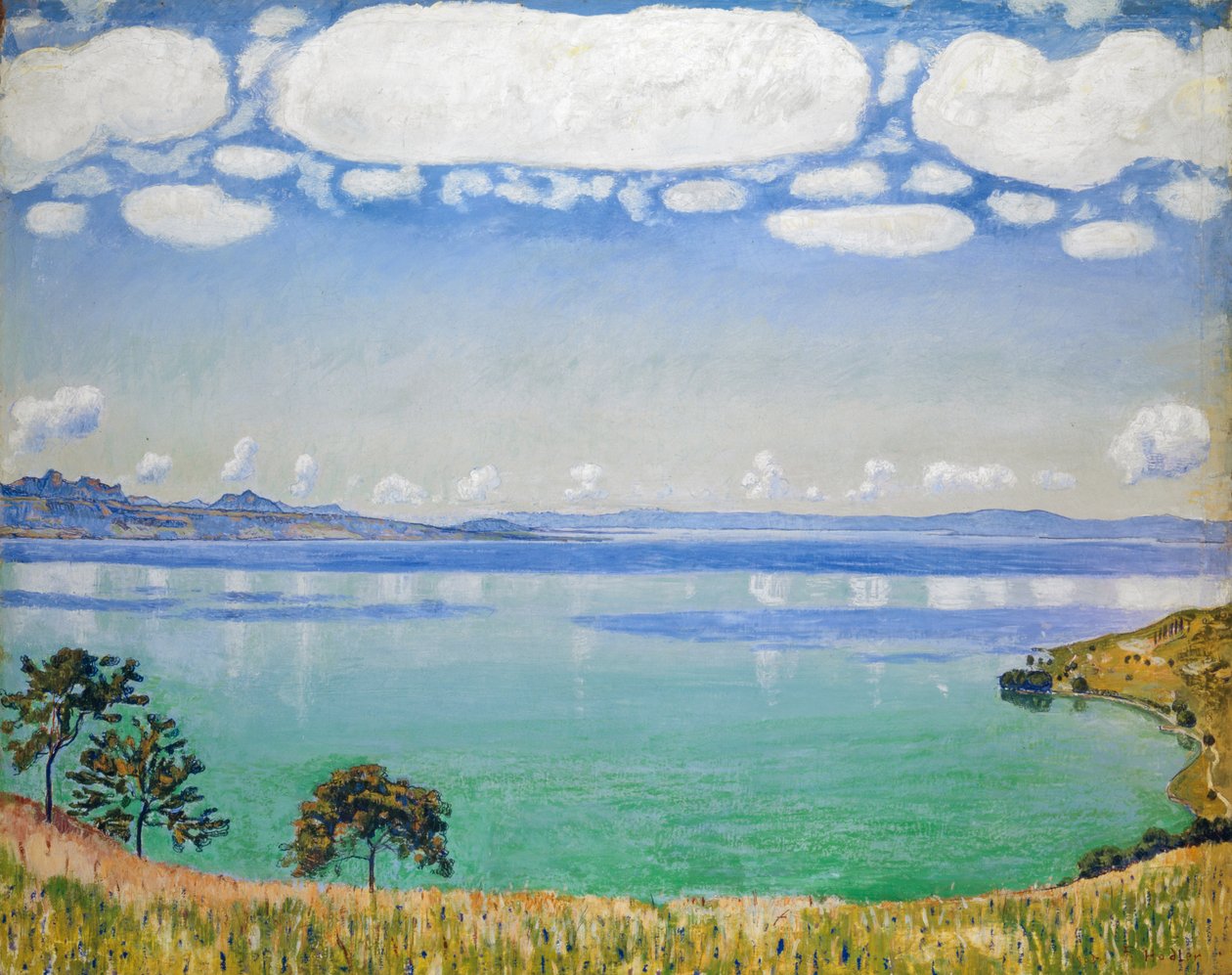 Genèvesjön, sett från Chexbres, 1905. av Ferdinand Hodler