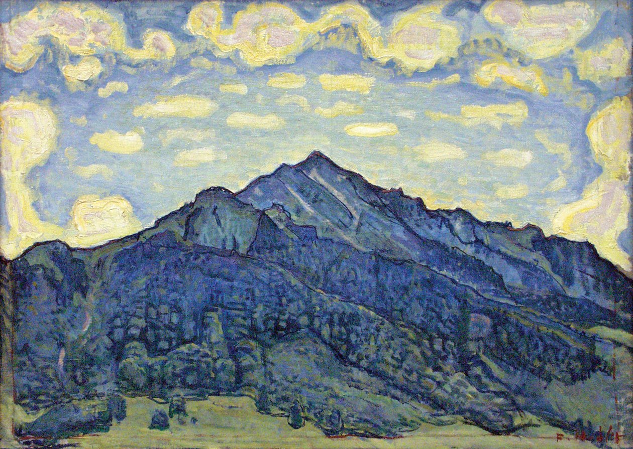 Landskap från Schweiziska Alperna av Ferdinand Hodler