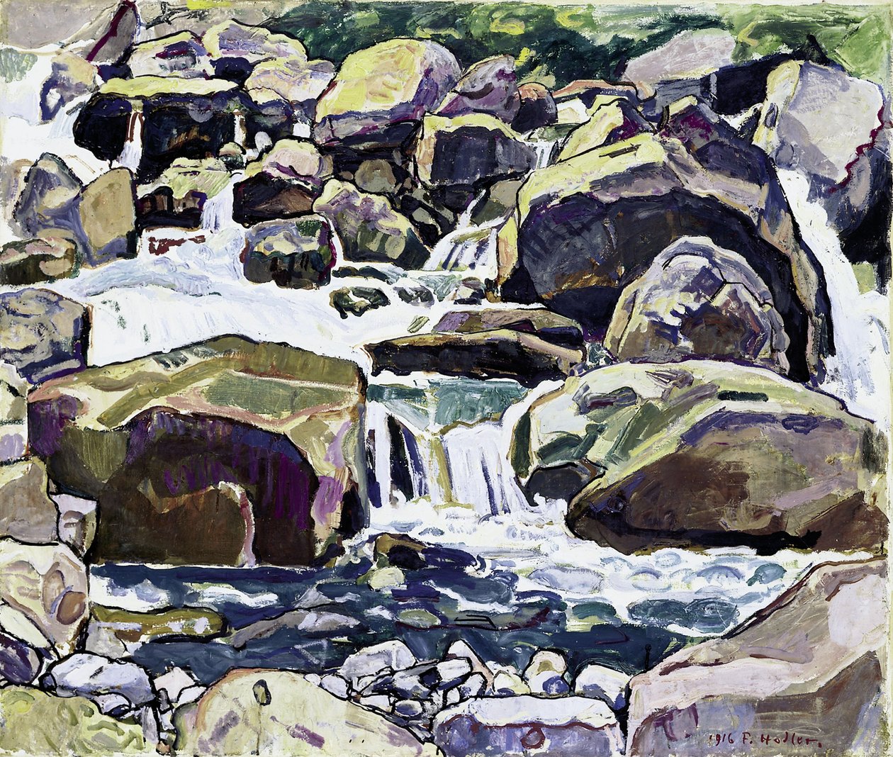 Bergström nära Champéry av Ferdinand Hodler