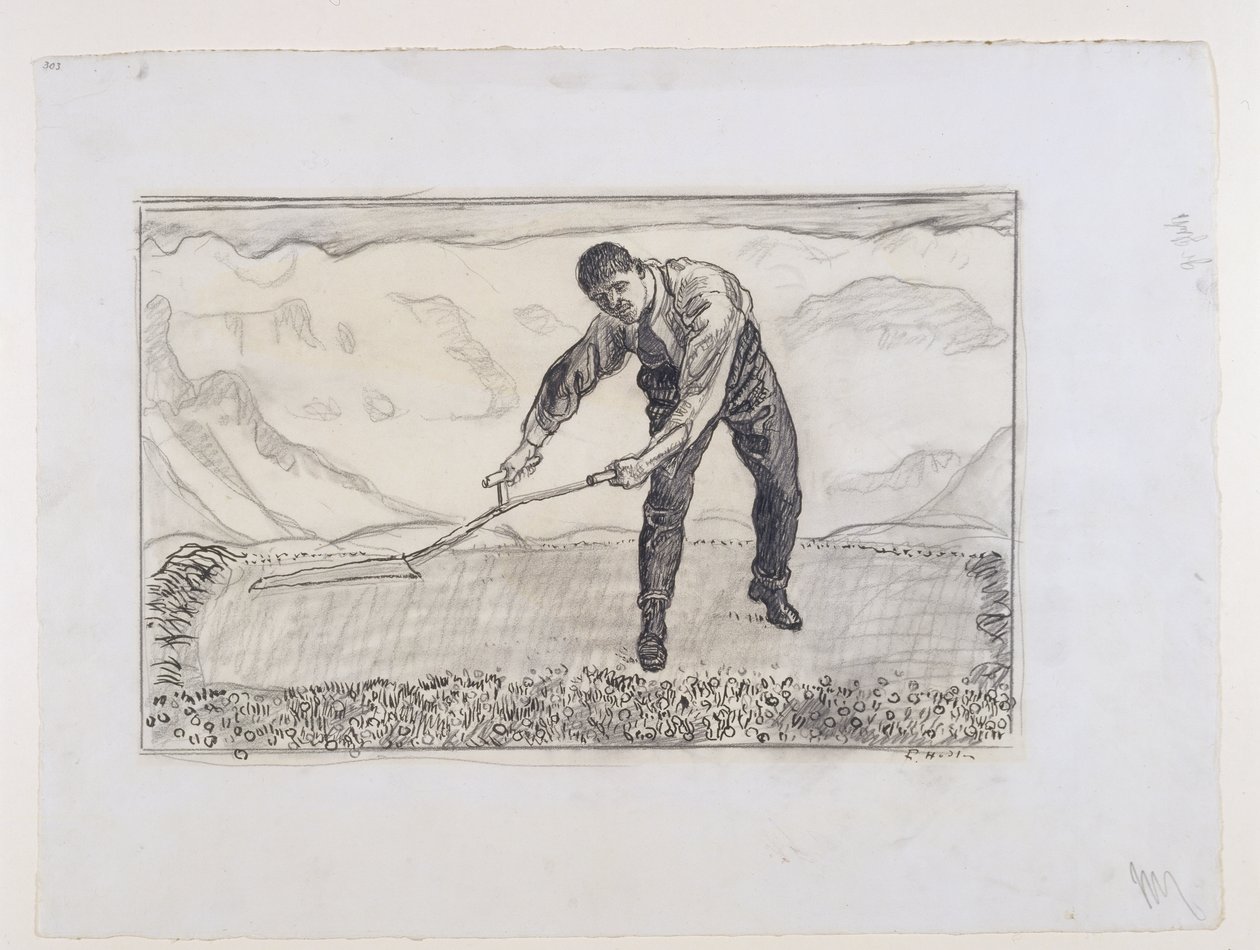 Slåtterkarl på fältet av Ferdinand Hodler
