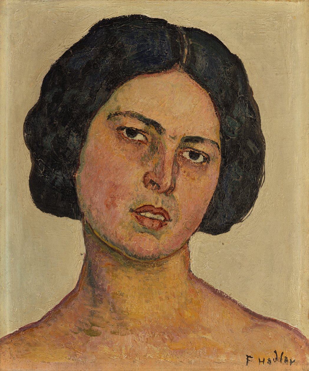 Porträtt av Giulia Leonardi av Ferdinand Hodler