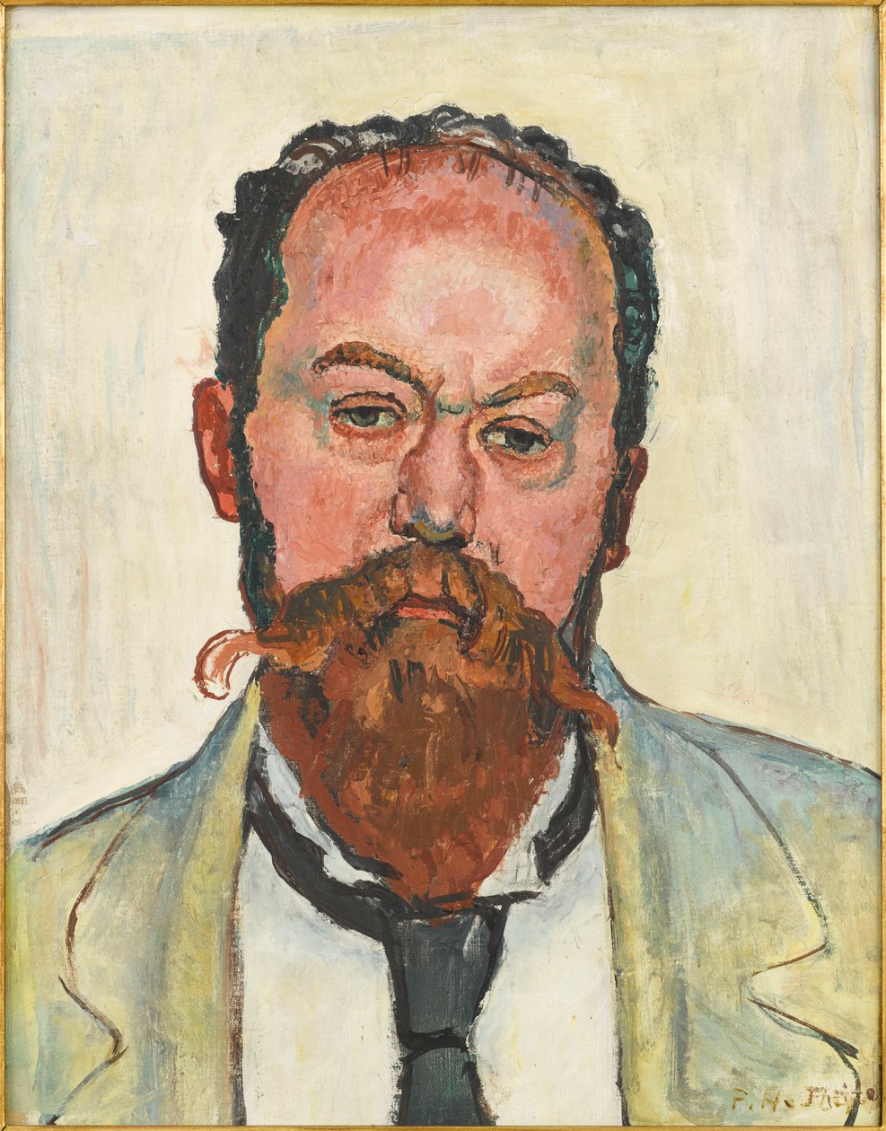 Porträtt av Mathias Morhardt 1863-1939, 1913. av Ferdinand Hodler