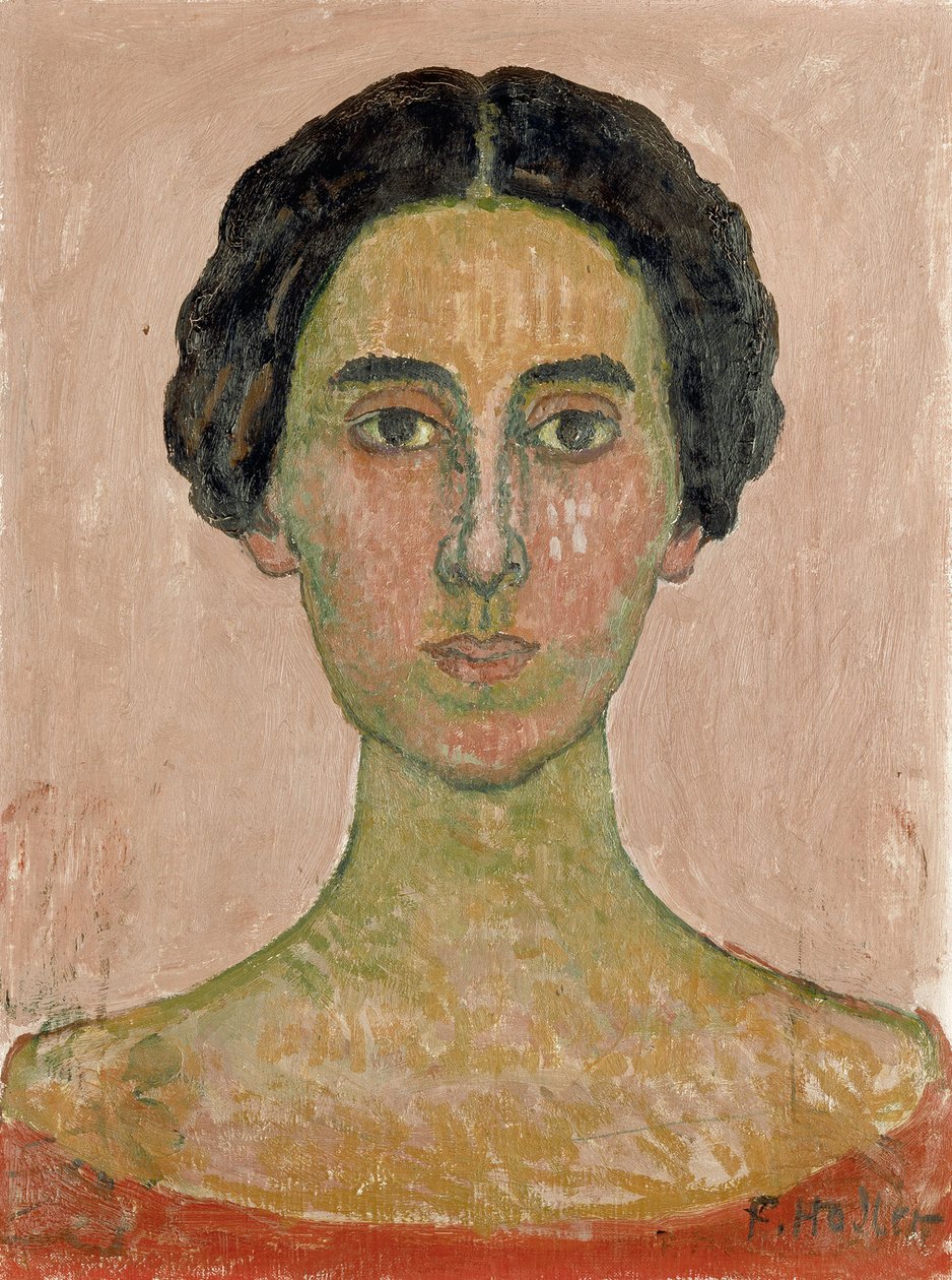 Porträtt av Valentine Godé-Darel Chef för fransk kvinna av Ferdinand Hodler