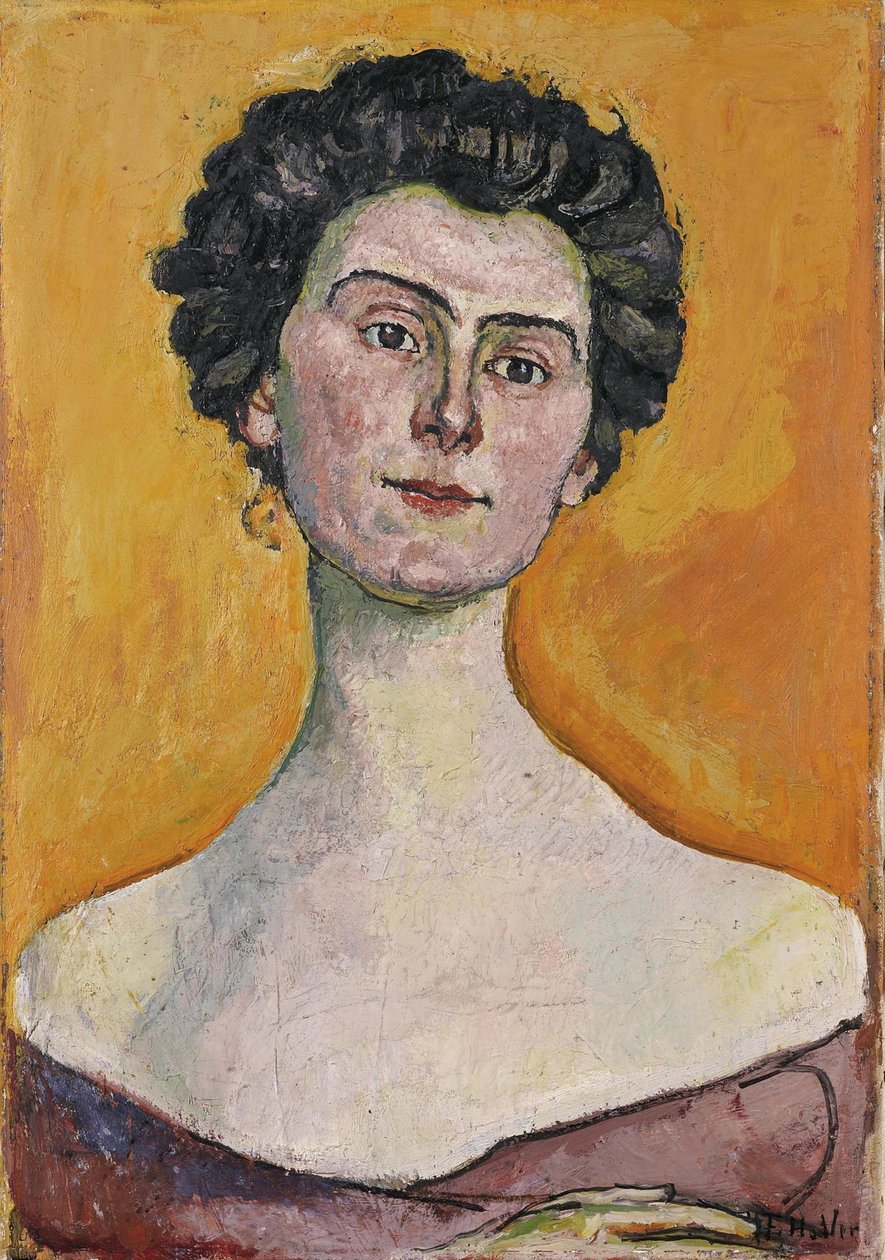 Porträtt av Clara Pasche-Battié, 1914 av Ferdinand Hodler