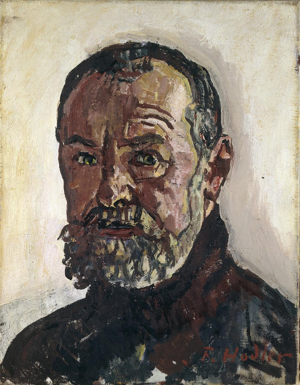 Självporträtt, ca. 1916. av Ferdinand Hodler
